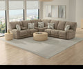 Beacon - Rocker Recliner With Extended Ottoman - Mushroom - Stylish Home Furniture