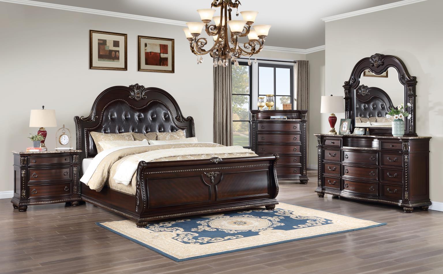 B054 - Chest - Cherry - Stylish Home Furniture
