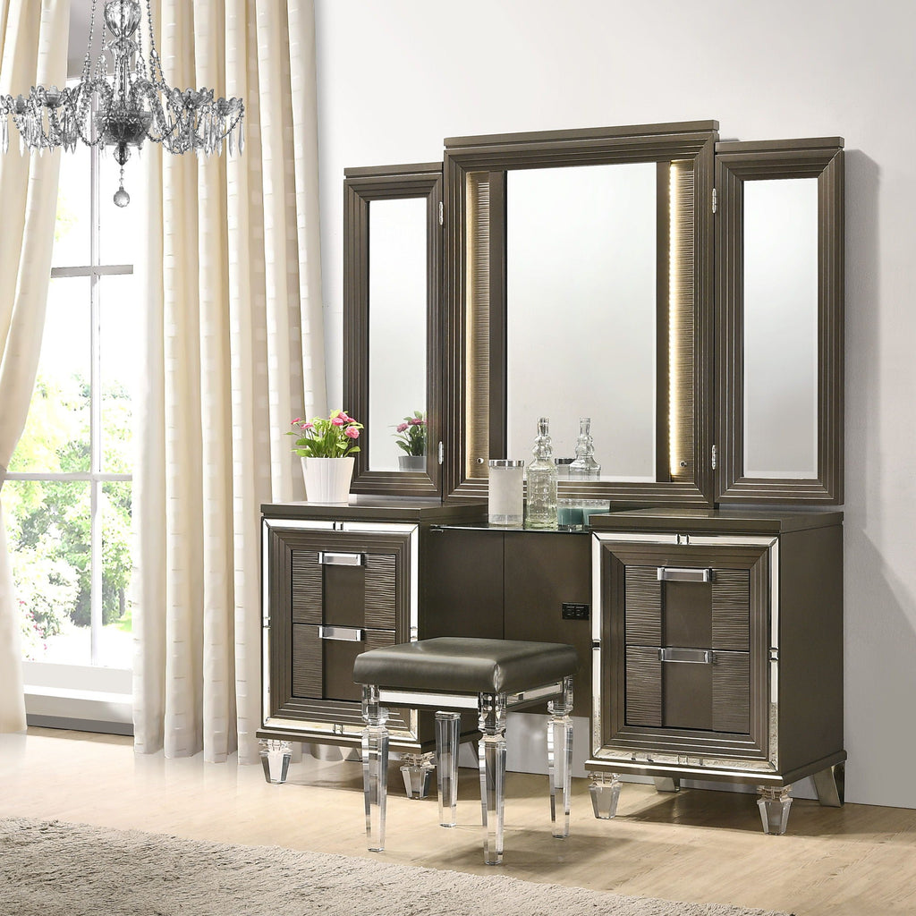 Twenty Nine - Vanity Stool With Acrylic Leg - Stylish Home Furniture