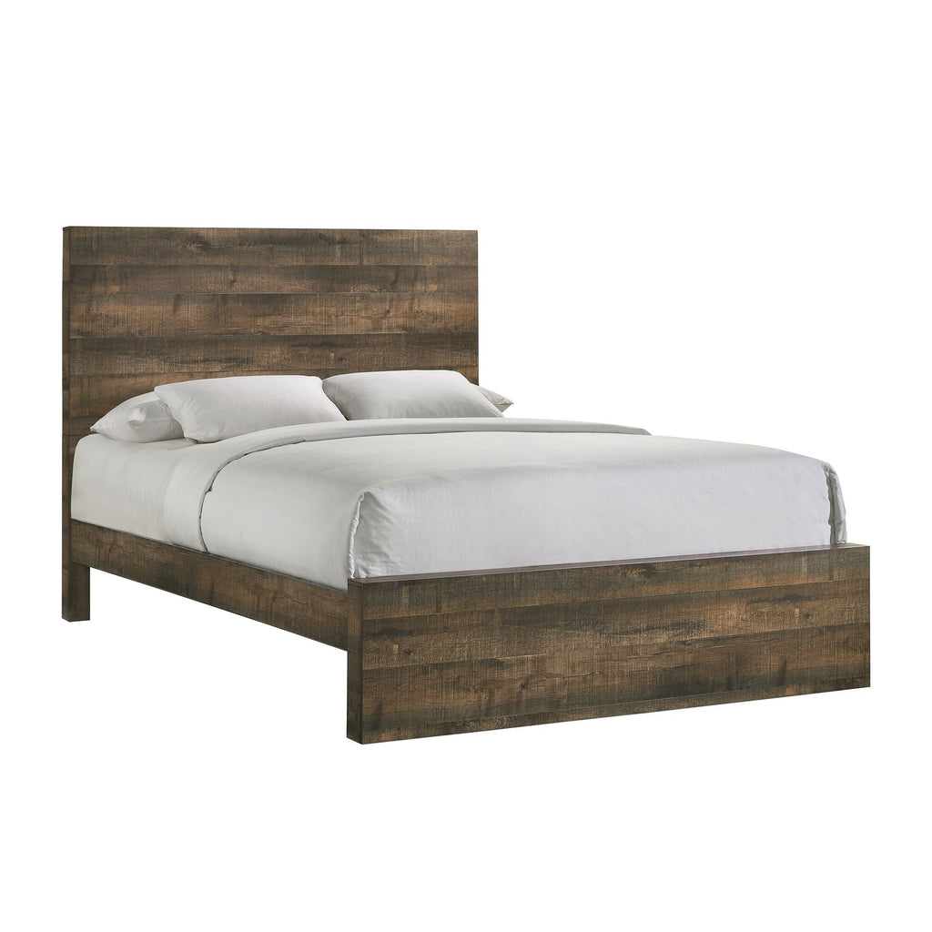 Bailey - Drift King Panel Bed - Walnut - Stylish Home Furniture