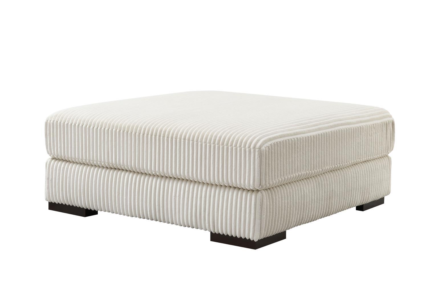 U244 - Ottoman - Ivory - Stylish Home Furniture