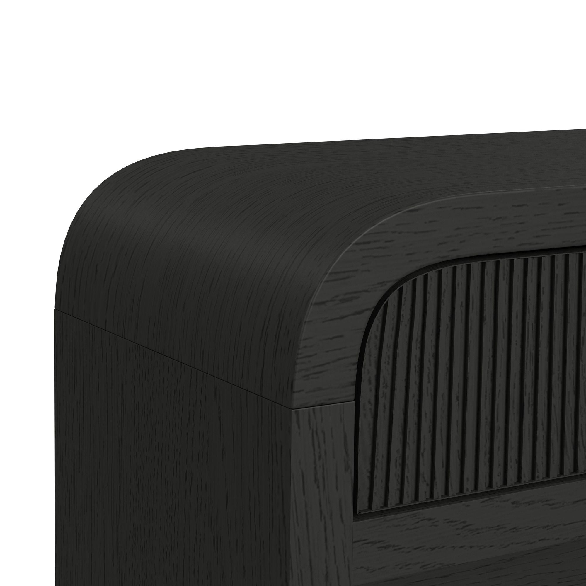 Ridgemont - Sofa Table With Bottom Shelf - Black With Grain - Stylish Home Furniture