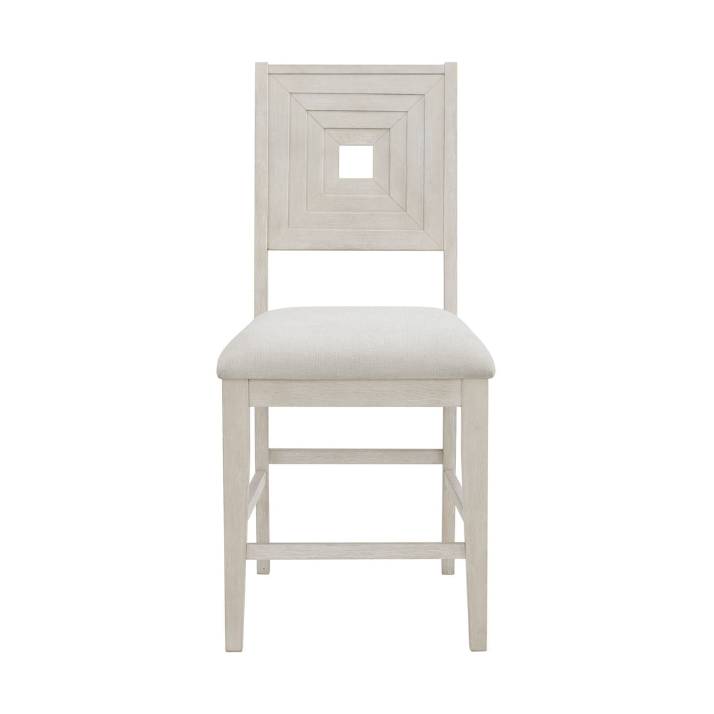 Avalanche - Counter Side Chair (Set of 2) - Antique White - Stylish Home Furniture