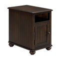 Wagner - Chairside Table With USB - Cherry