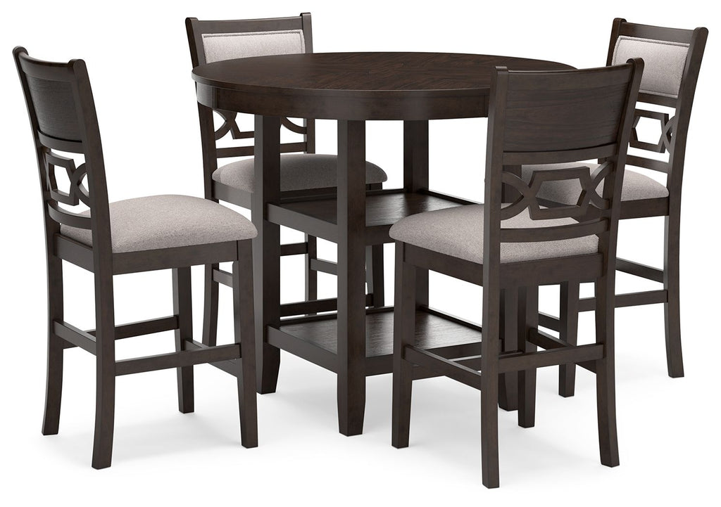 Langwest - Dining Room Counter Table Set (Set of 5) - Brown - Stylish Home Furniture