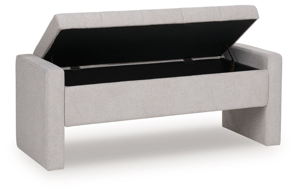 Akselman - Storage Bench - Gray - Stylish Home Furniture