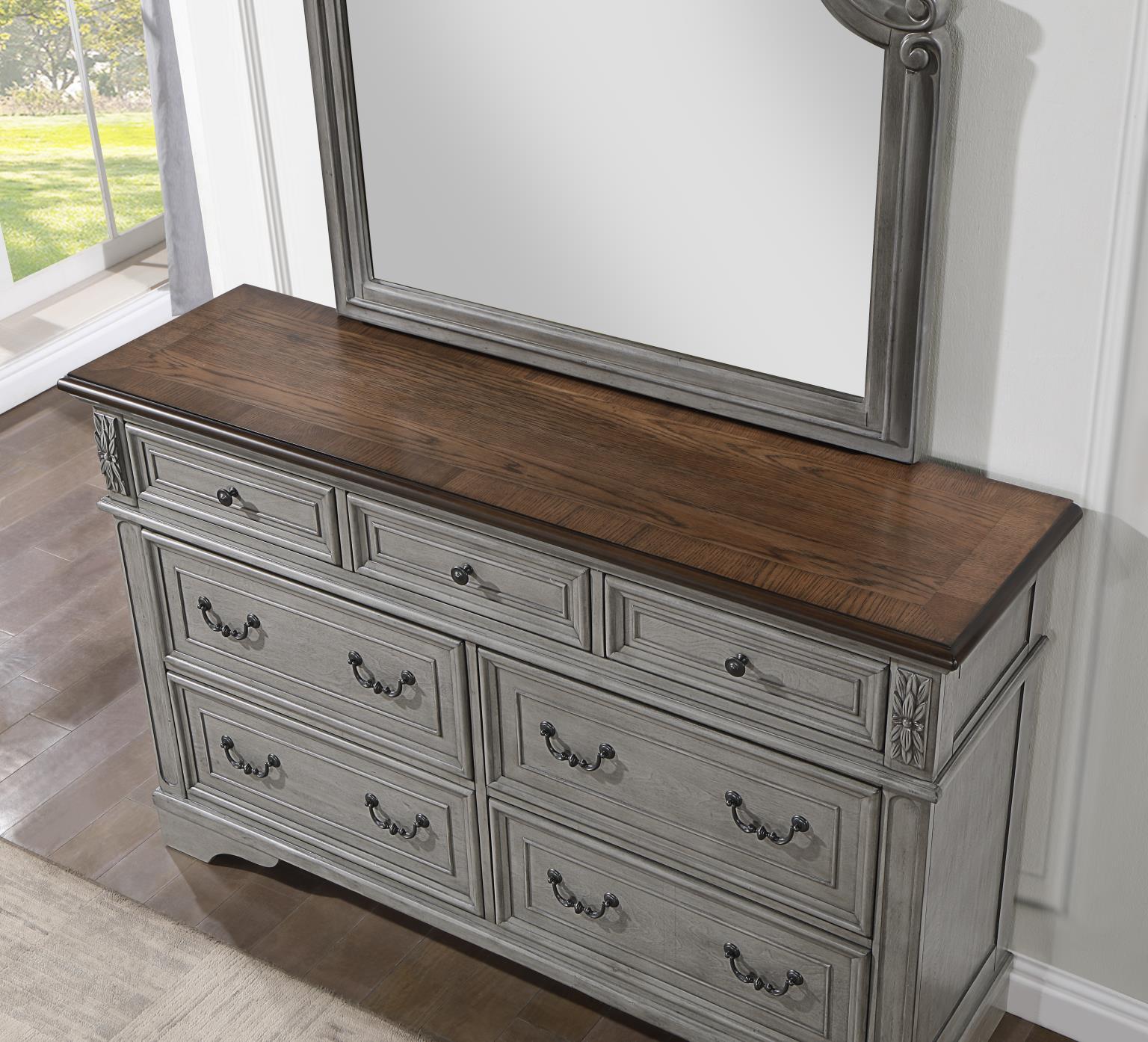 B112 - Dresser - Rustic Gray - Stylish Home Furniture