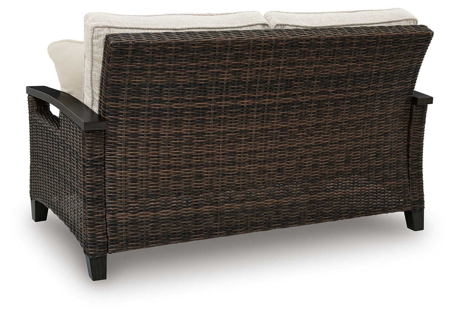 Monterey Point - Loveseat With Cushion - Dark Brown - Stylish Home Furniture