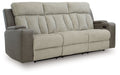 WhipLash - Power Reclining Sofa With Adj Headrest - Sisal - Stylish Home Furniture