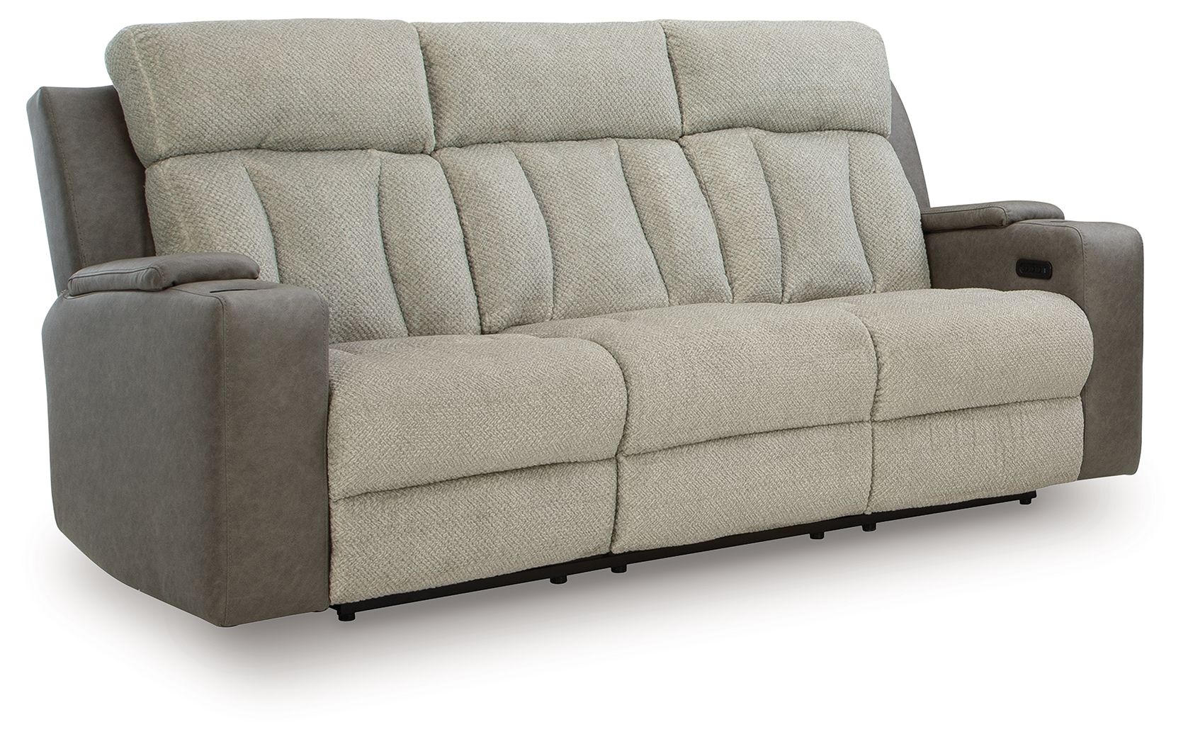 WhipLash - Power Reclining Sofa With Adj Headrest - Sisal - Stylish Home Furniture