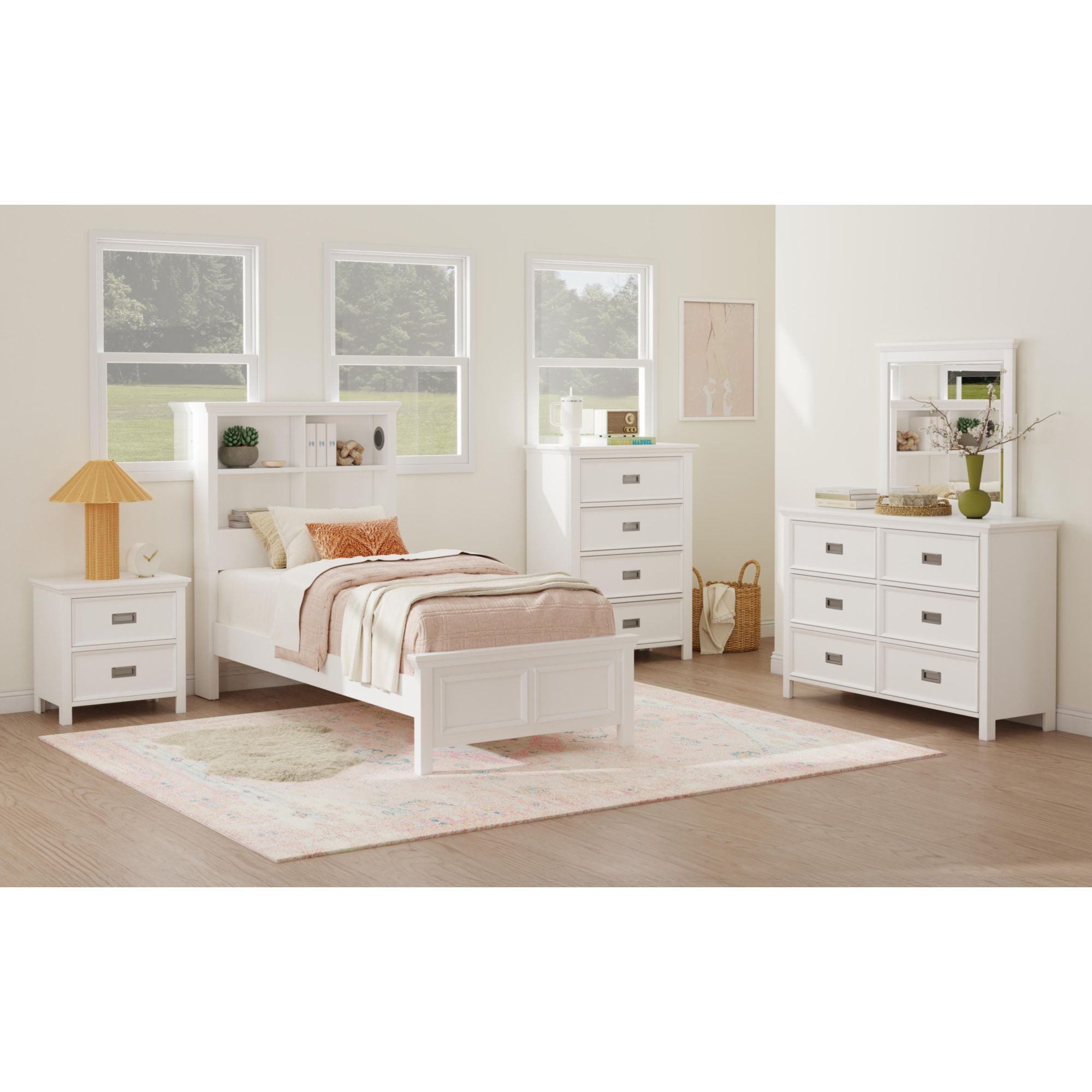 Hampton Kids - 2-Drawer Nightstand With Usb - Stylish Home Furniture