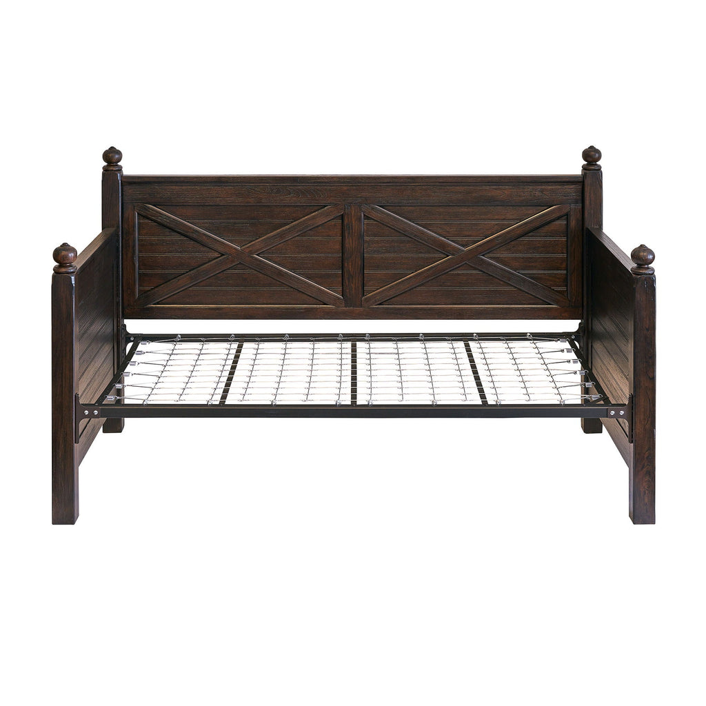 Sutherland - Twin Wood Daybed - Distressed Oak - Stylish Home Furniture