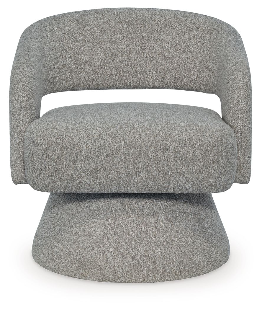 Nashkins - Swivel Accent Chair - Pebble - Stylish Home Furniture