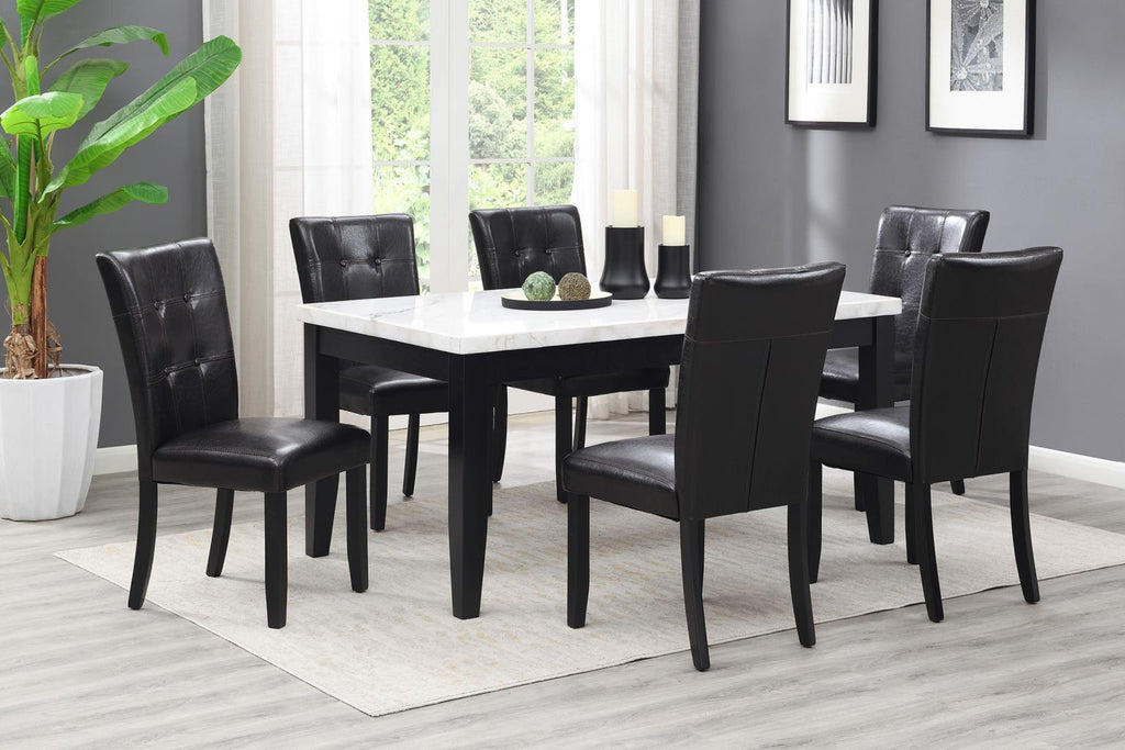 D127 - Marble Dining Table - White - Stylish Home Furniture