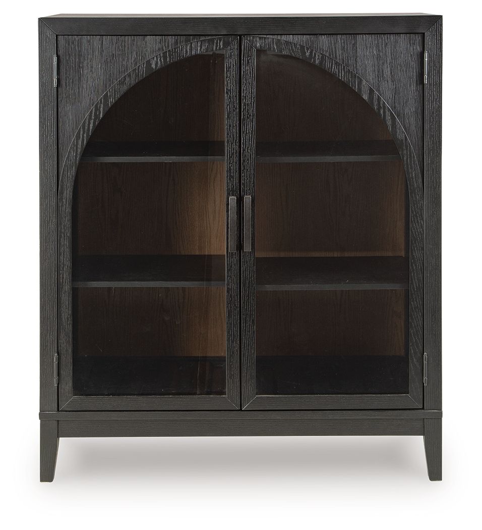 Armenleigh - Bar Cabinet - Black / Brown - Stylish Home Furniture