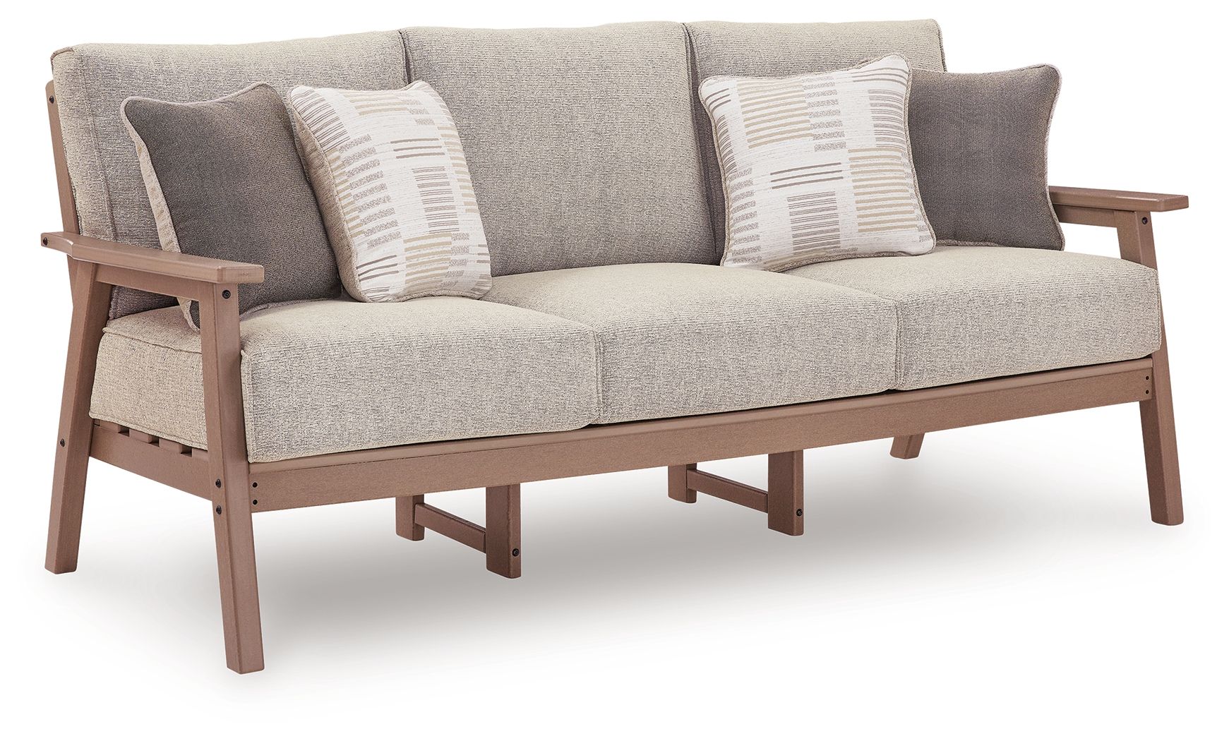 Grover Beach - Sofa With Cushion - Driftwood - Stylish Home Furniture
