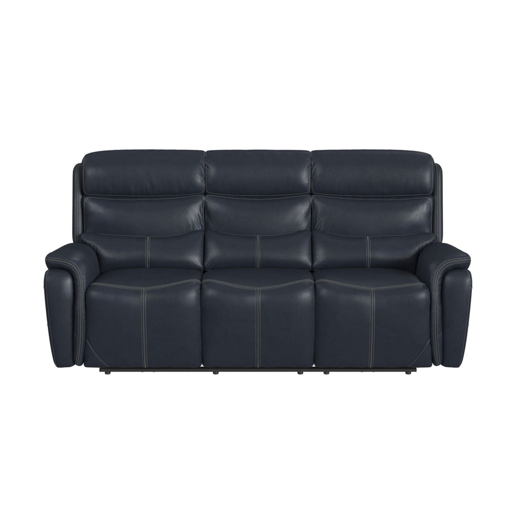 Aruba - Power Motion Sofa With Power Headrest - Pebble Navy - Stylish Home Furniture