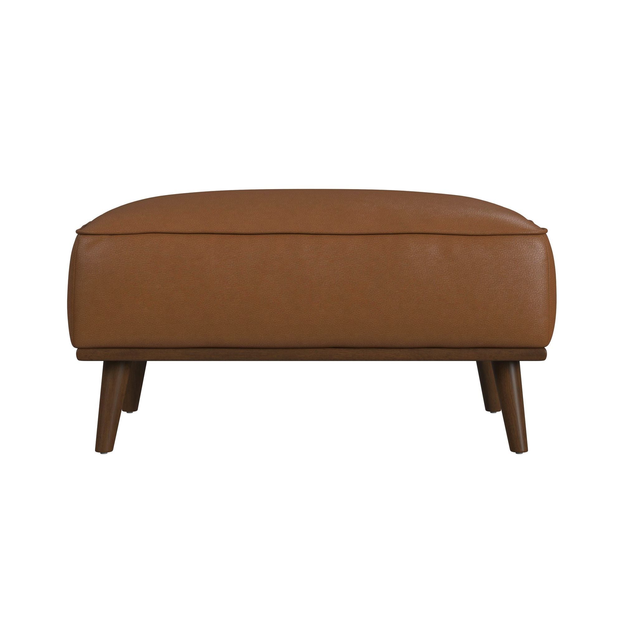 Destiny - Ottoman With Wood Base - Stylish Home Furniture