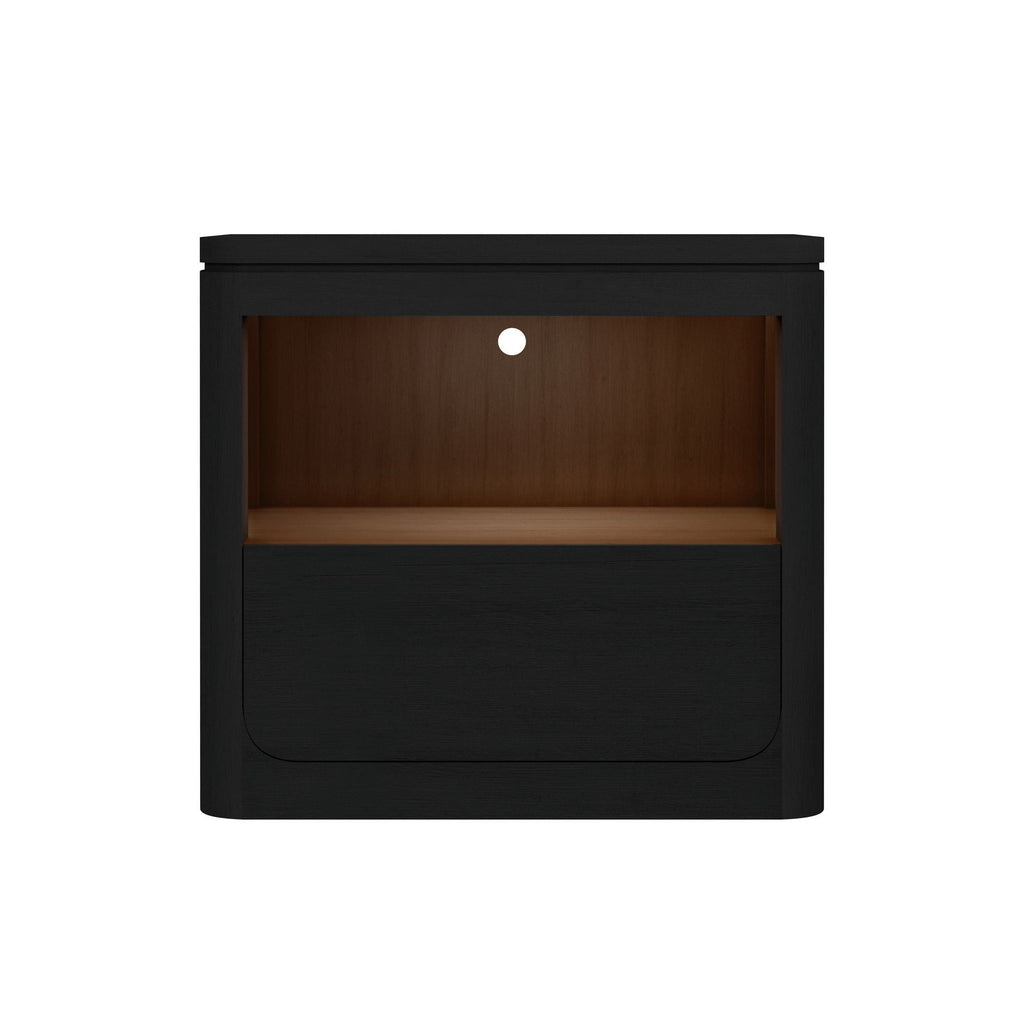 Rosalie - Nightstand With USB And LED - Stylish Home Furniture
