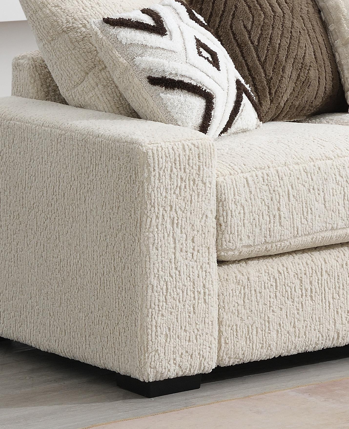 U328 - 4 Piece Sectional (1 LAF Loveseat 1 Armless Chair, 1 Wedge, 1 RAF Loveseat) - Beige - Stylish Home Furniture