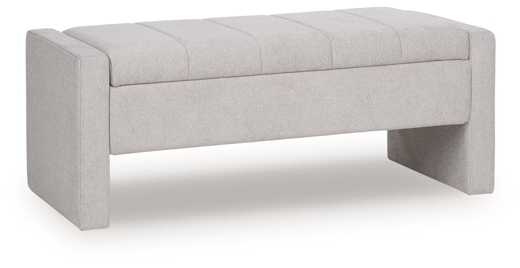 Akselman - Storage Bench - Gray - Stylish Home Furniture
