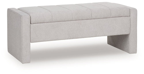 Akselman - Storage Bench - Gray - Stylish Home Furniture