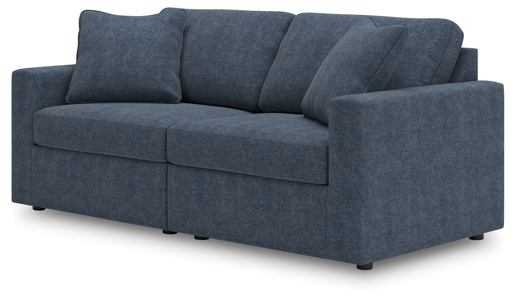Modmax - 2-Piece Sectional Loveseat - Fabric - Ink - Stylish Home Furniture