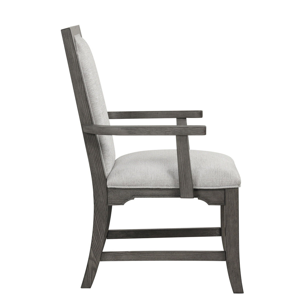 Lisbon - Dining Arm Chair (Set of 2) - Gray - Stylish Home Furniture
