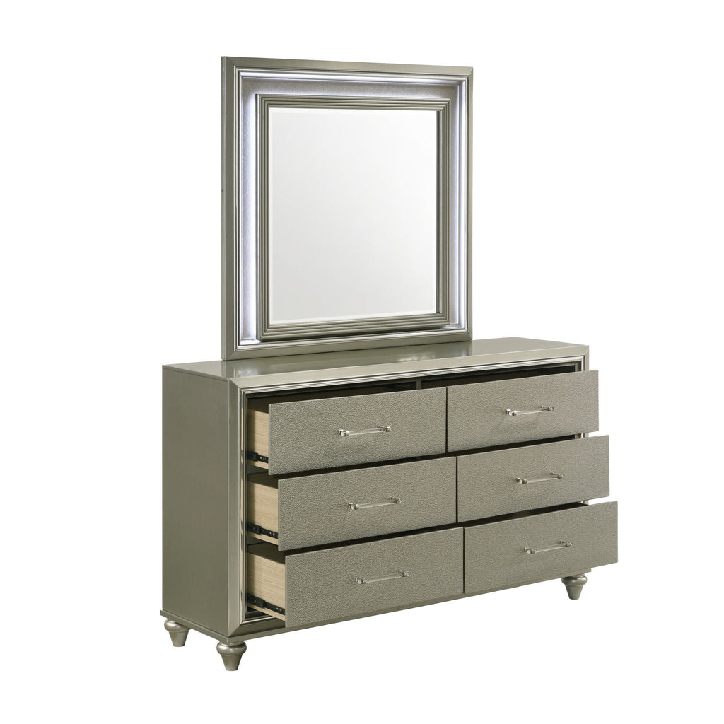Lumina - Lighted Mirror - Silver - Stylish Home Furniture