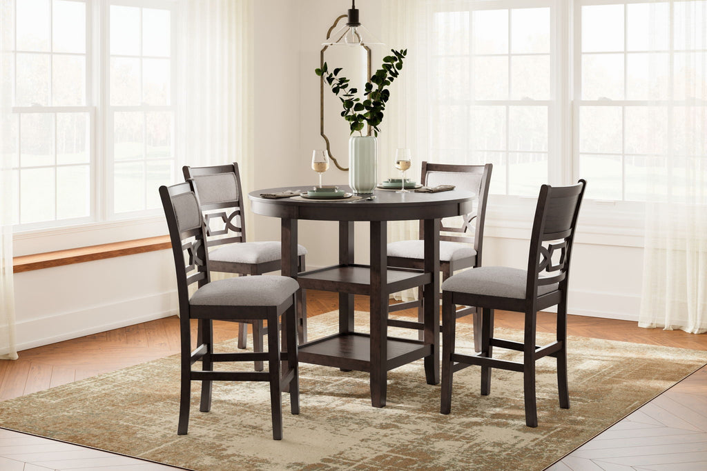 Langwest - Dining Room Counter Table Set (Set of 5) - Brown - Stylish Home Furniture
