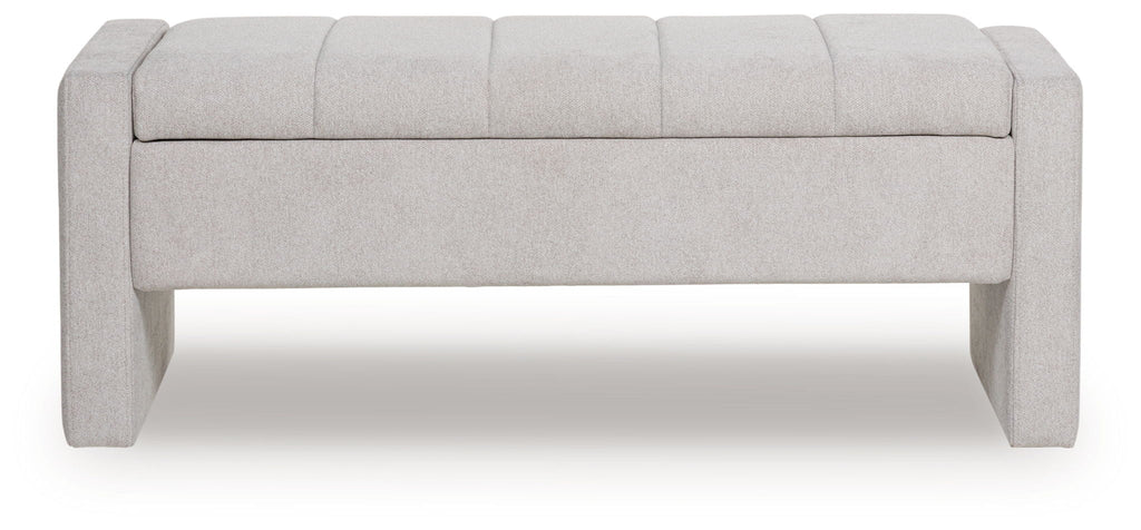 Akselman - Storage Bench - Gray - Stylish Home Furniture