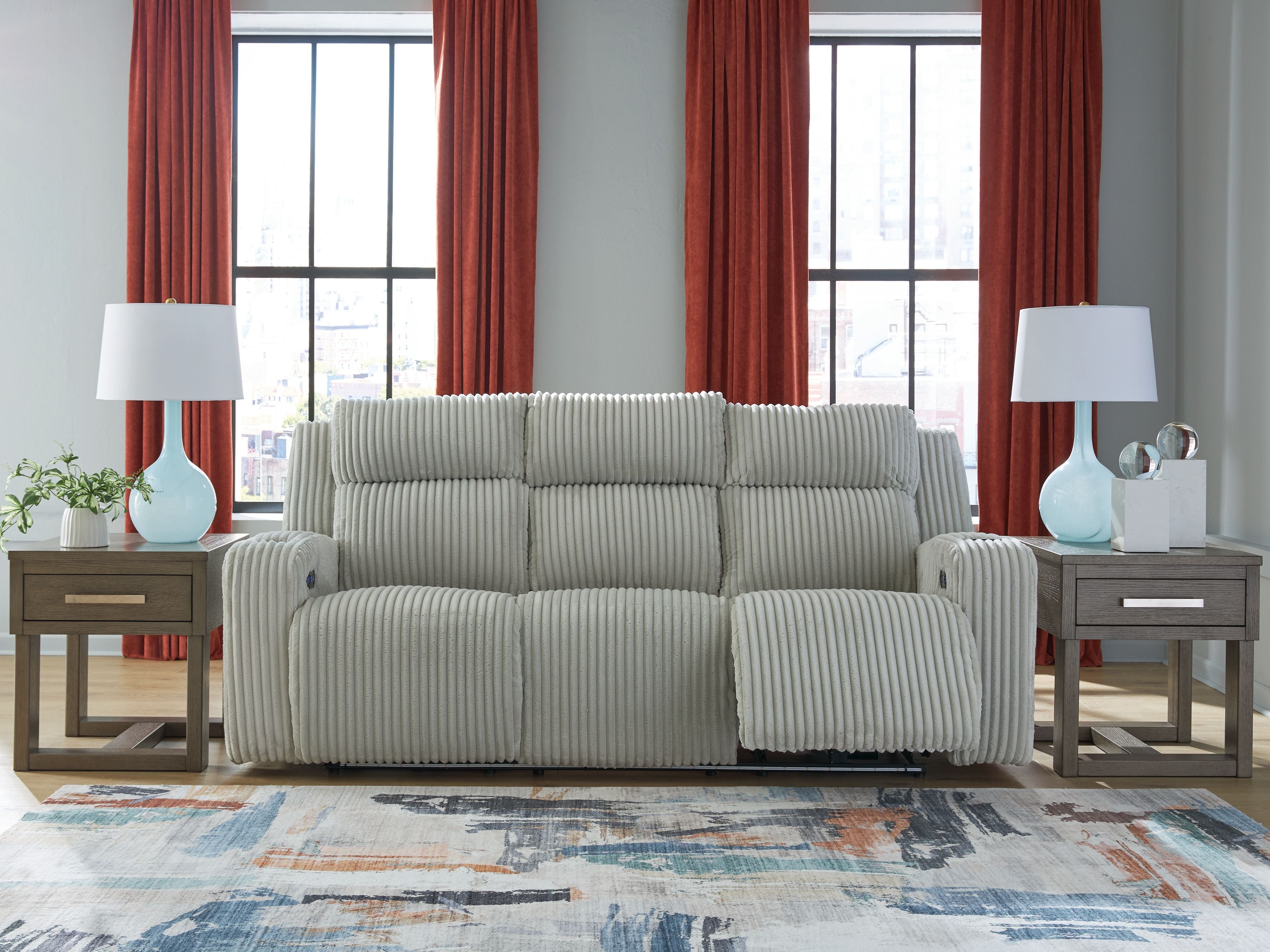 Forest Lake - Power Reclining Sofa With Adj Headrest - Stylish Home Furniture
