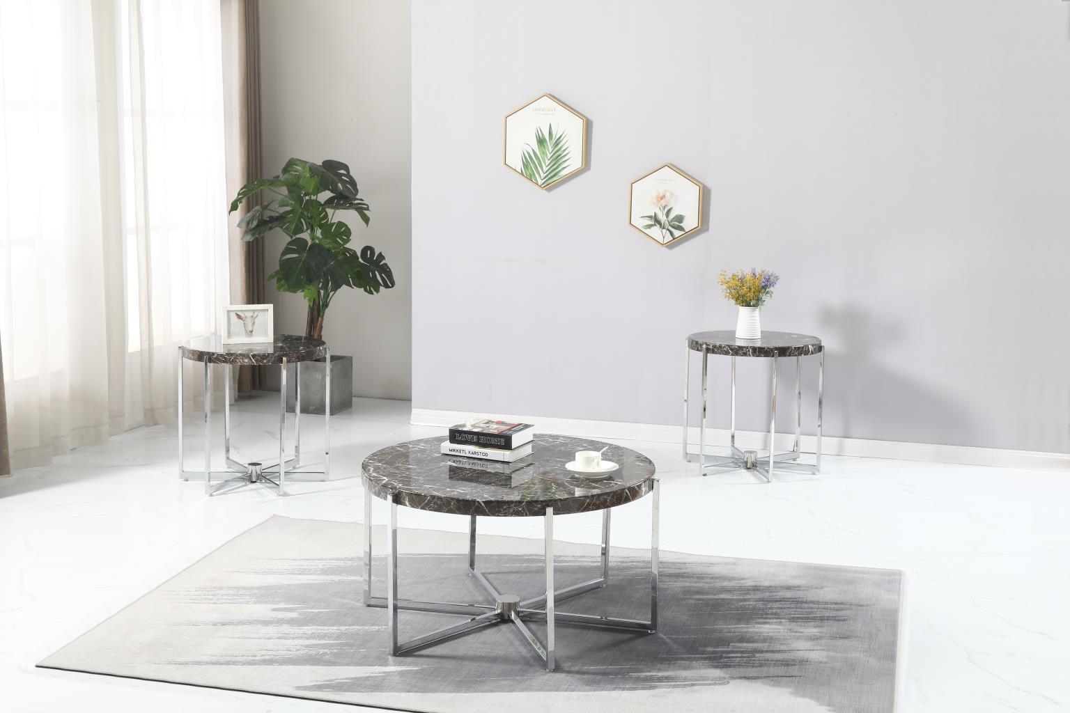 T270 - Table Set (Set of 3) - Brown - Stylish Home Furniture