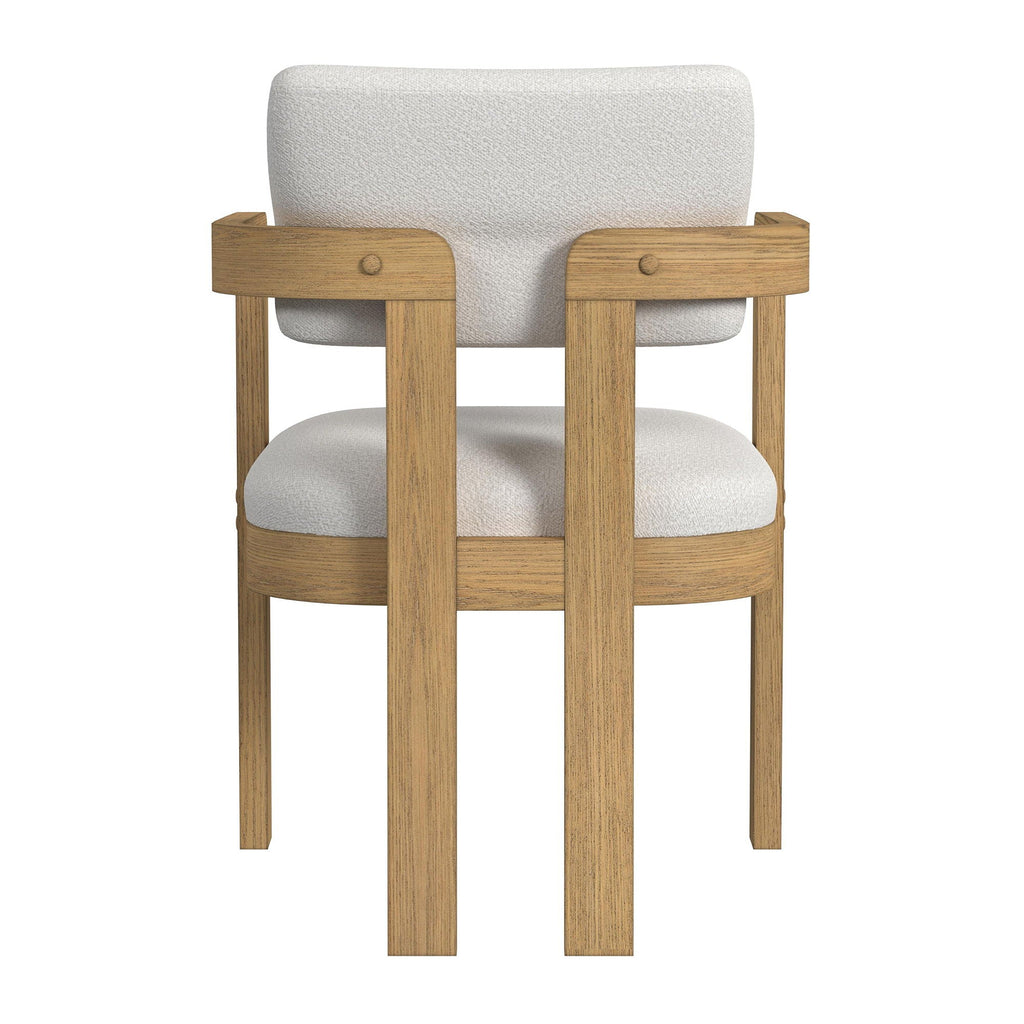 Portland - Fabric Arm Chair (Set of 2) - Natural / Snow White - Stylish Home Furniture