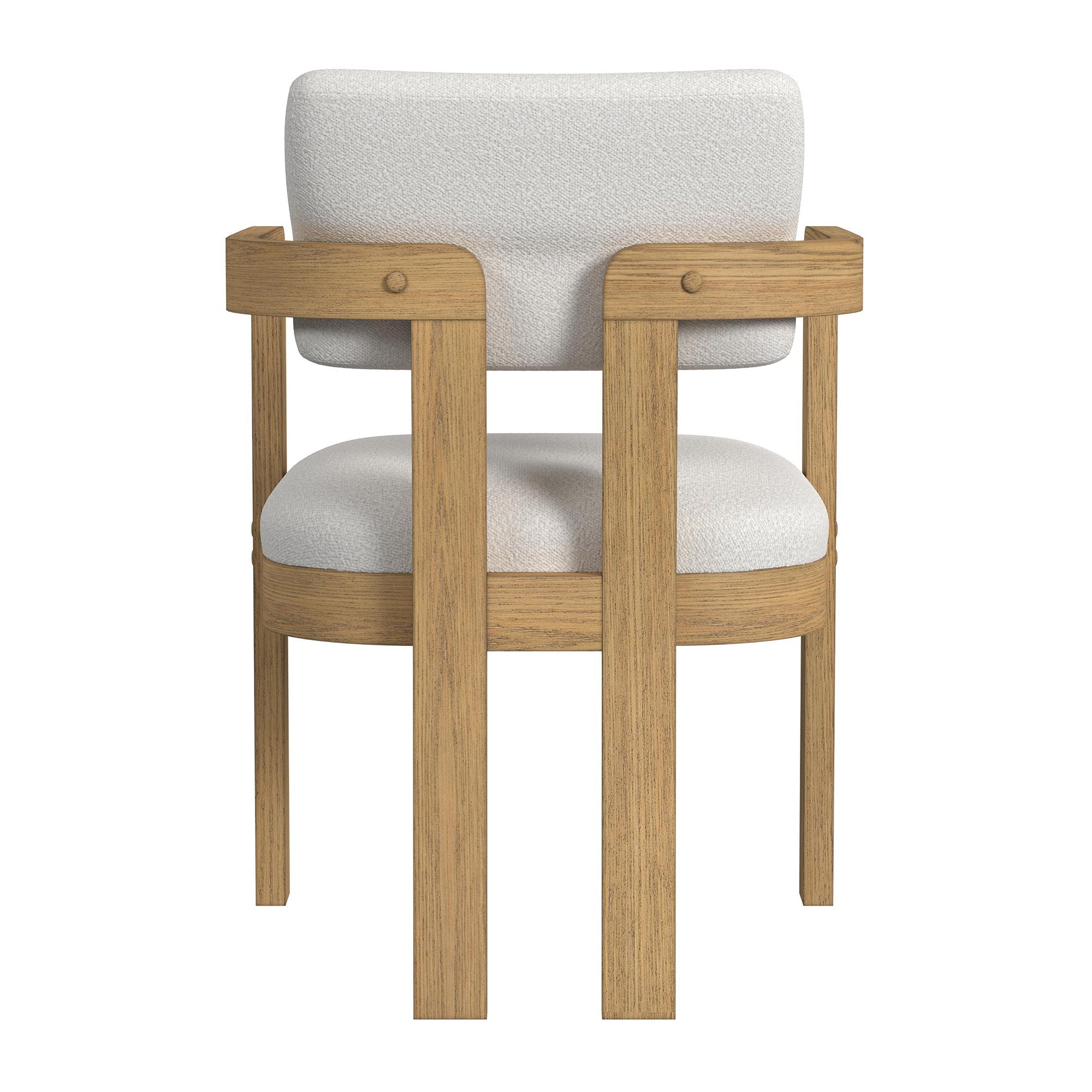 Portland - Fabric Arm Chair (Set of 2) - Natural / Snow White - Stylish Home Furniture