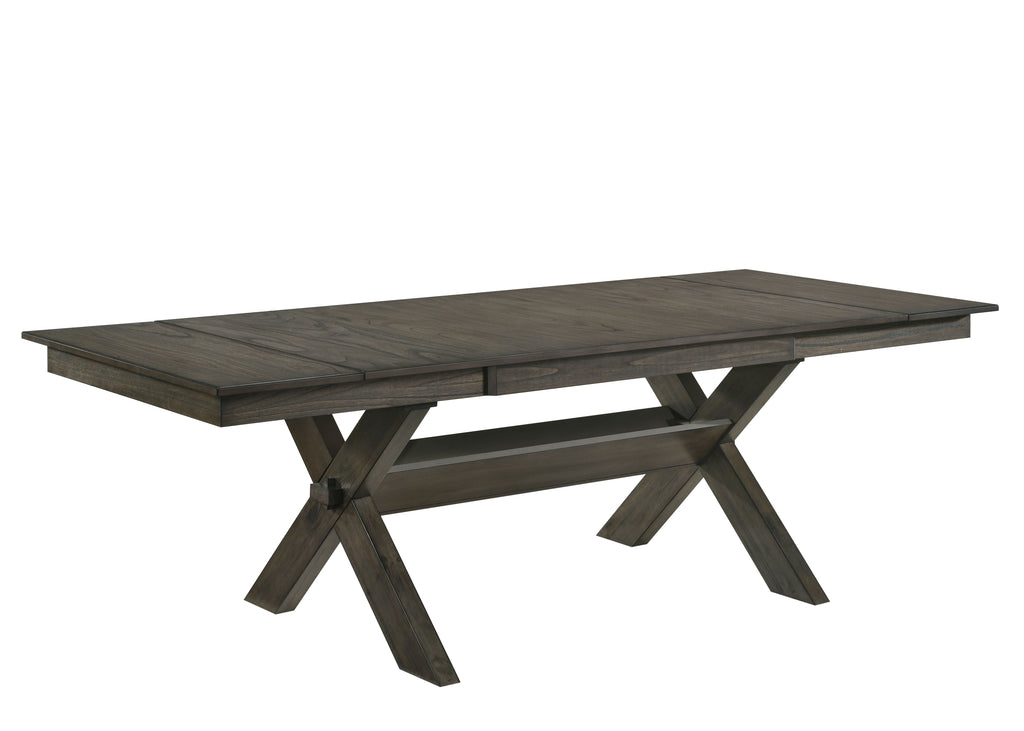 Gulliver - Dining Table Top & Base - Dark Brown - Stylish Home Furniture