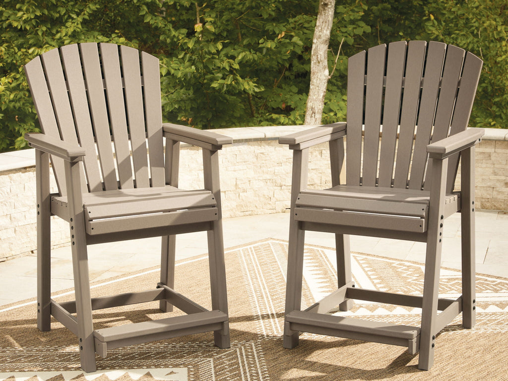 Seacliff Beach - Barstool (Set of 2) - Medium Brown - Stylish Home Furniture