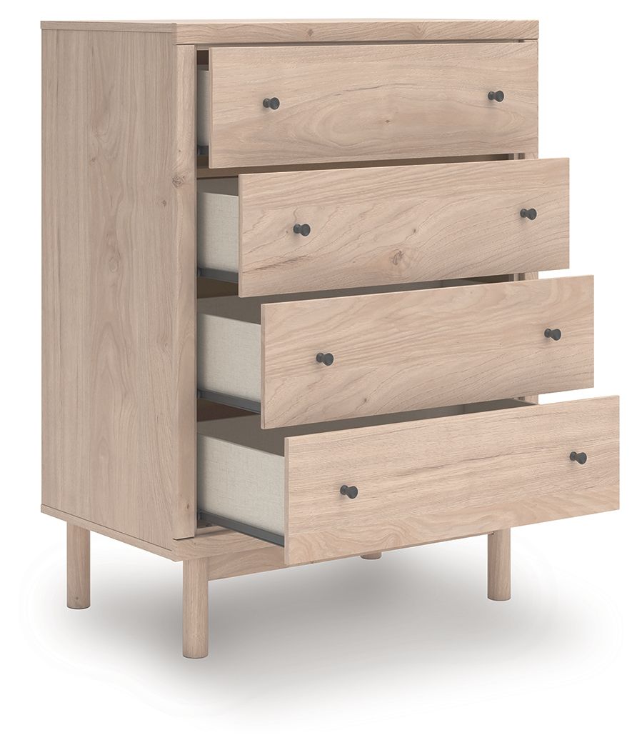 Arloster - Four Drawer Chest - Tan - Stylish Home Furniture