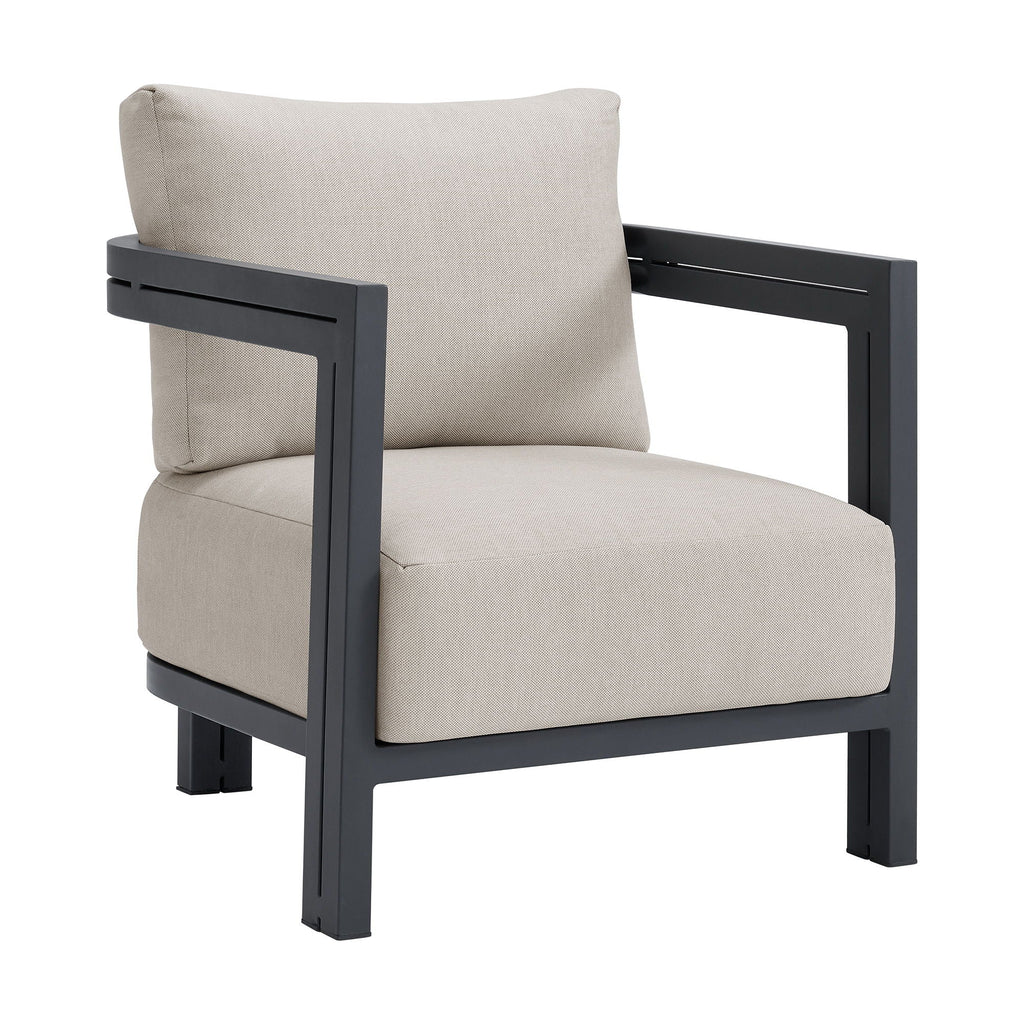 Playa - Chair (Set of 2) - Dark Gray / Beige - Stylish Home Furniture