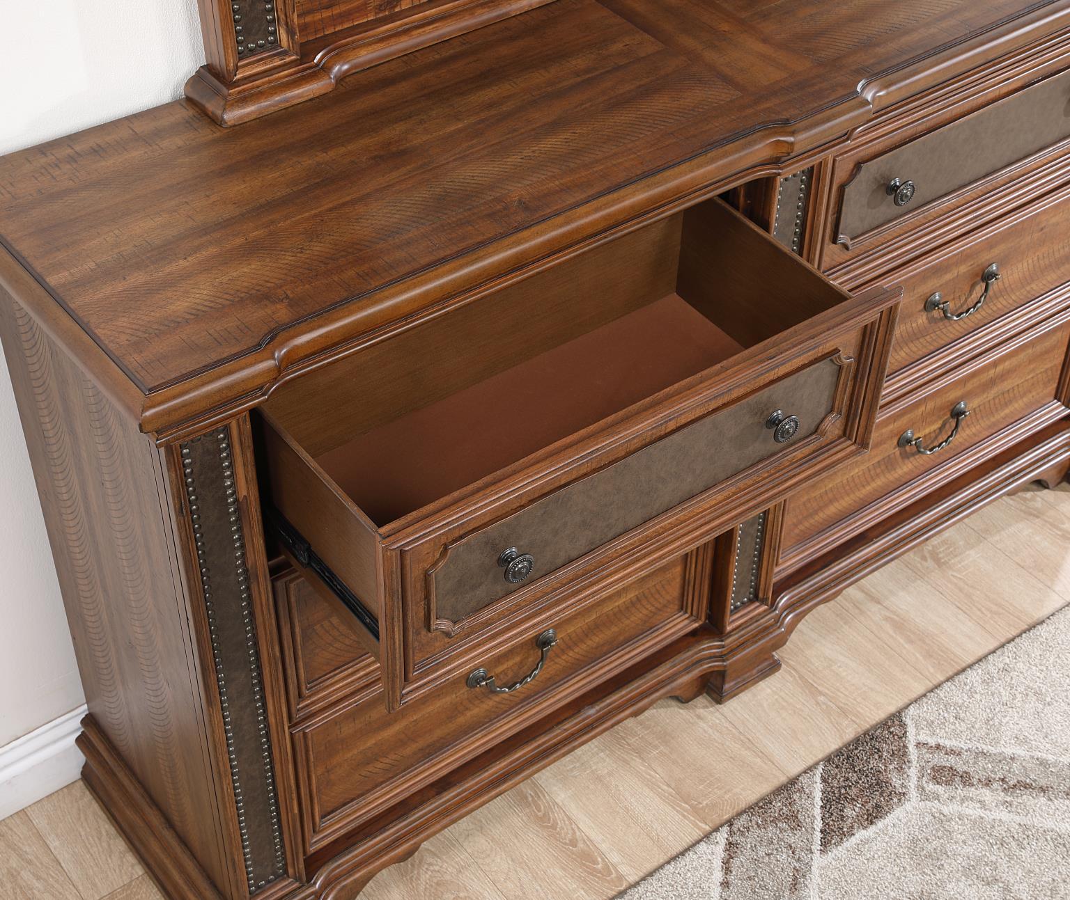 B020 - Wood Dresser - Brown - Stylish Home Furniture