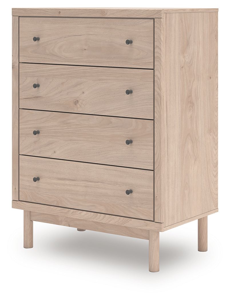 Arloster - Four Drawer Chest - Tan - Stylish Home Furniture