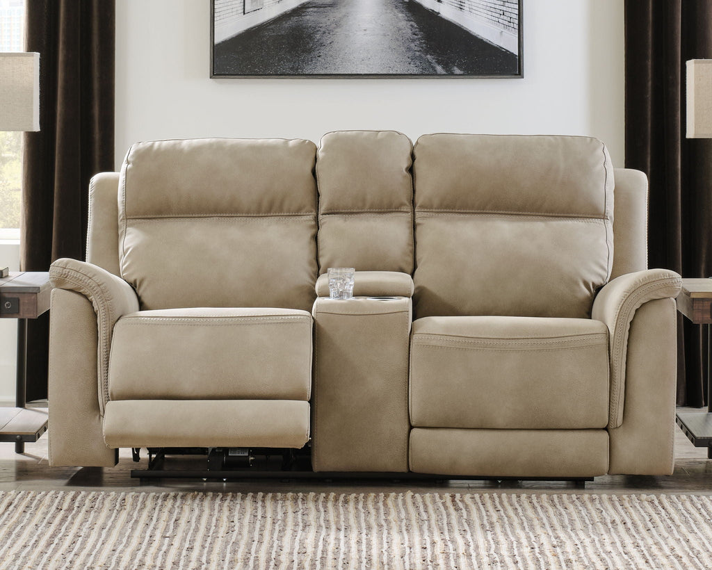 Next-Gen Durapella - Reclining Power Loveseat With Console - Stylish Home Furniture