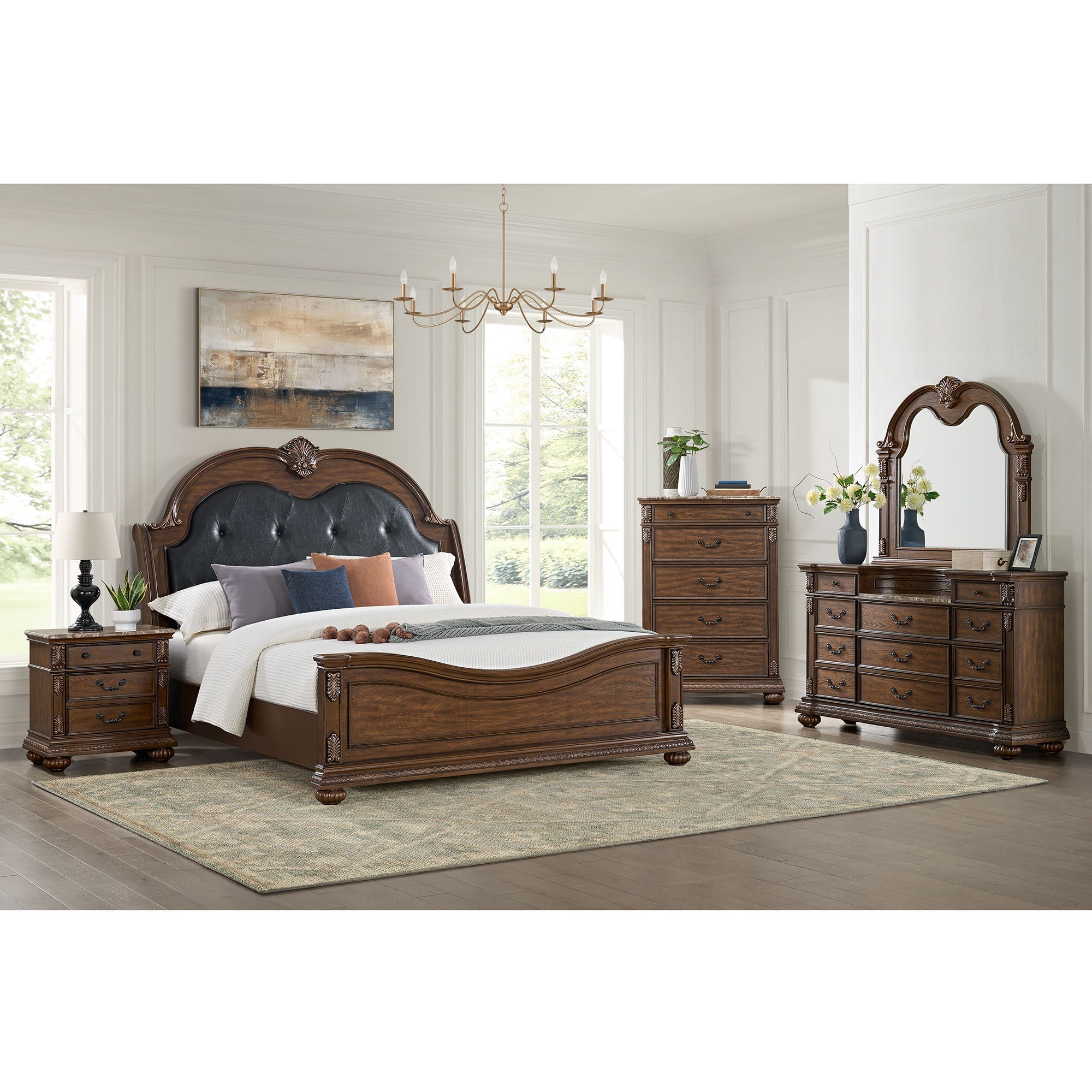 Cadenza - Upholstered Bed With PU - Stylish Home Furniture
