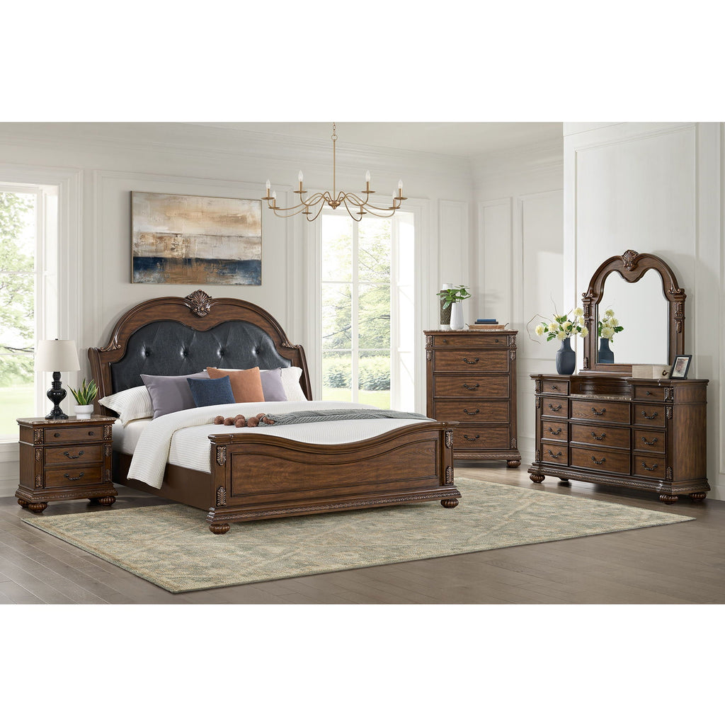 Cadenza - Nightstand With USB-C - Brown - Stylish Home Furniture