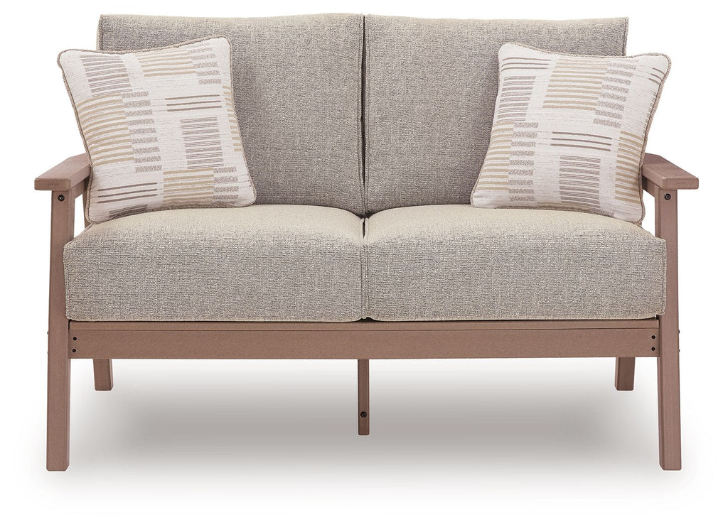 Grover Beach - Loveseat With Cushion - Driftwood - Stylish Home Furniture