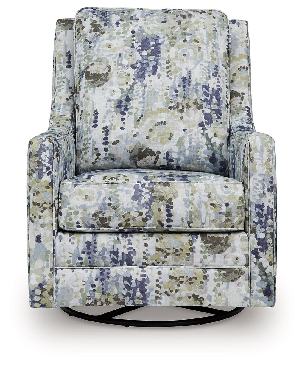 Dustinford - Swivel Glider Accent Chair - Multi - Stylish Home Furniture