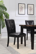 D150 - Dining Upholstered Side Chair (Set of 2) - Dark Brown - Stylish Home Furniture