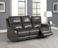 U108 - Reclining Sofa (Gel Faux Leather) - Gray