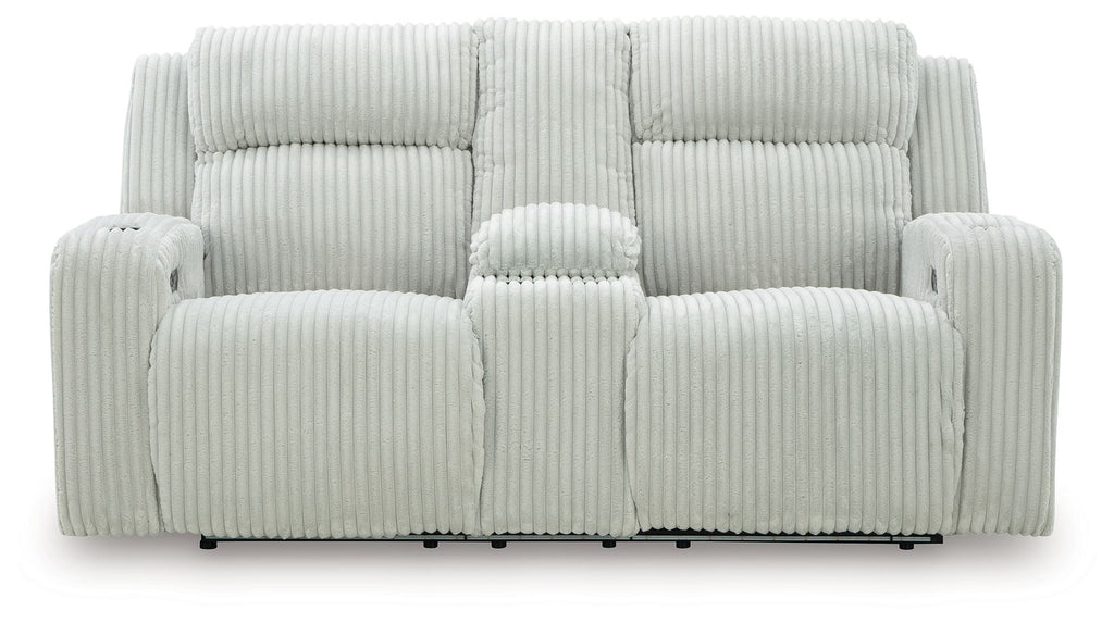 Forest Lake - Power Reclining Loveseat With Console / Adj Headrest - Stylish Home Furniture