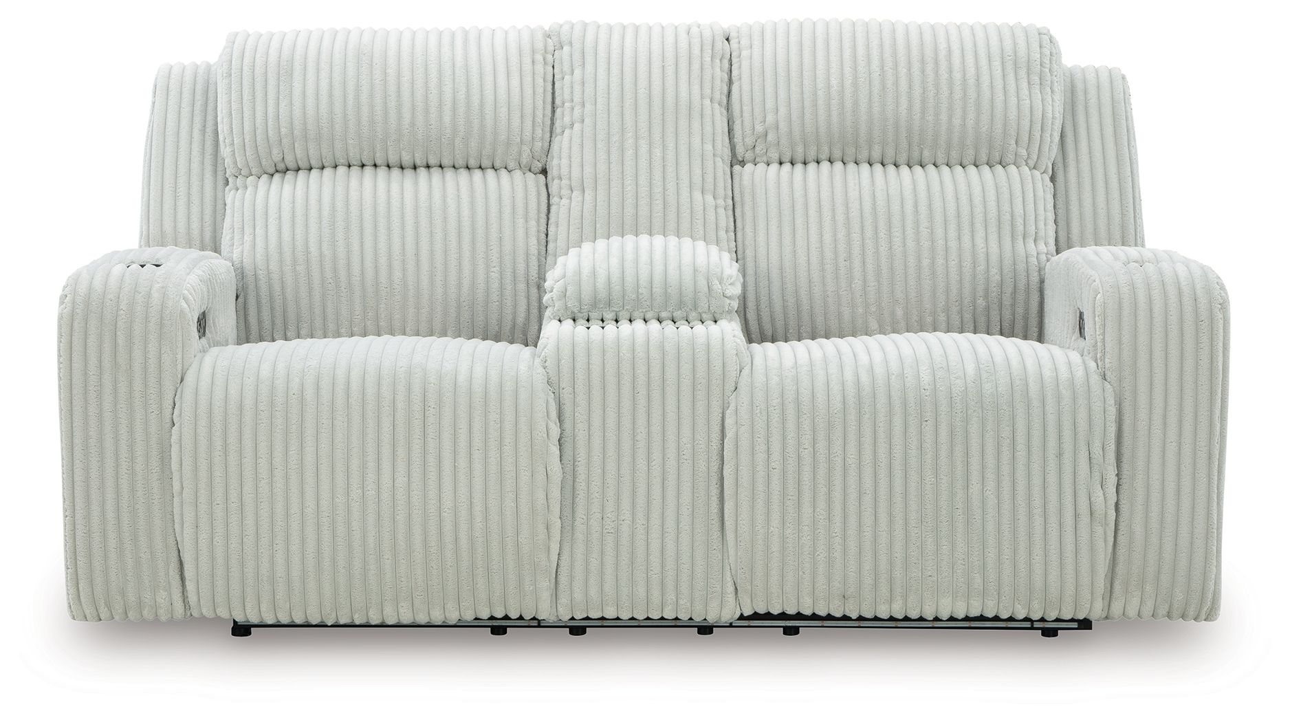 Forest Lake - Power Reclining Loveseat With Console / Adj Headrest - Stylish Home Furniture